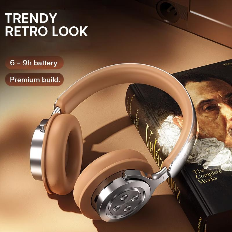 A51pro Wireless Headphone Bluetooth V5.3 Connectivity Earphone -30dB Passive Noise Cancellation Over-Ear