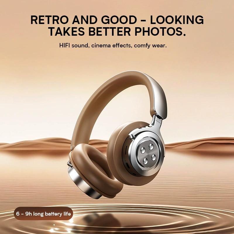 A51pro Wireless Headphone Bluetooth V5.3 Connectivity Earphone -30dB Passive Noise Cancellation Over-Ear