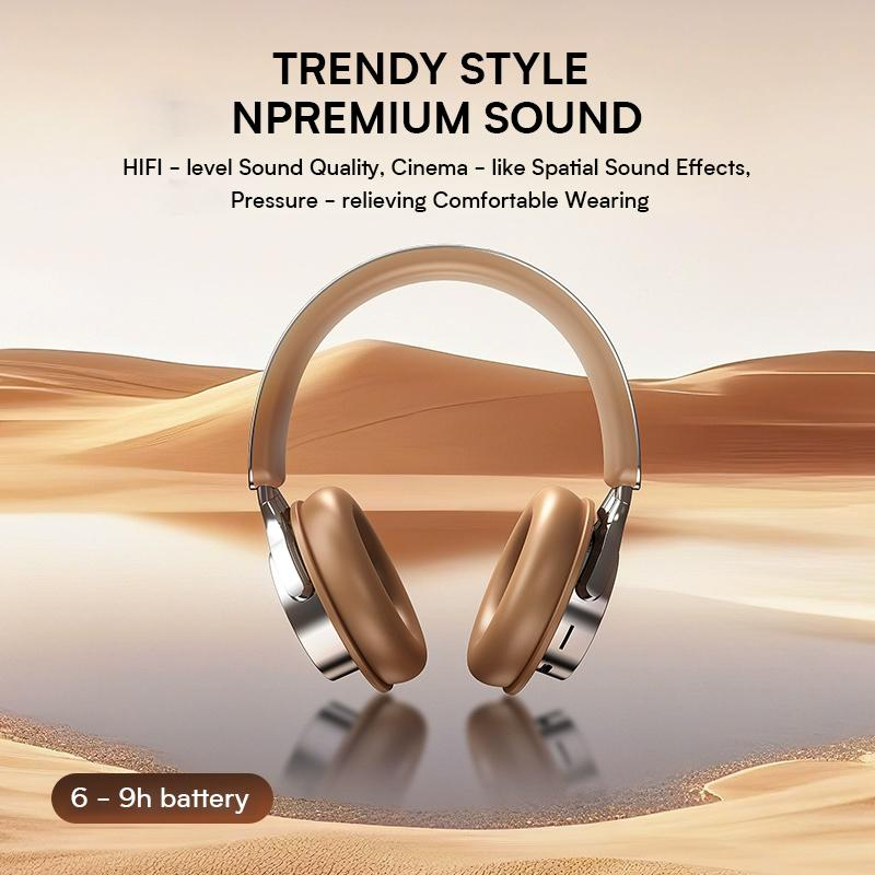 A51pro Wireless Headphone Bluetooth V5.3 Connectivity Earphone -30dB Passive Noise Cancellation Over-Ear