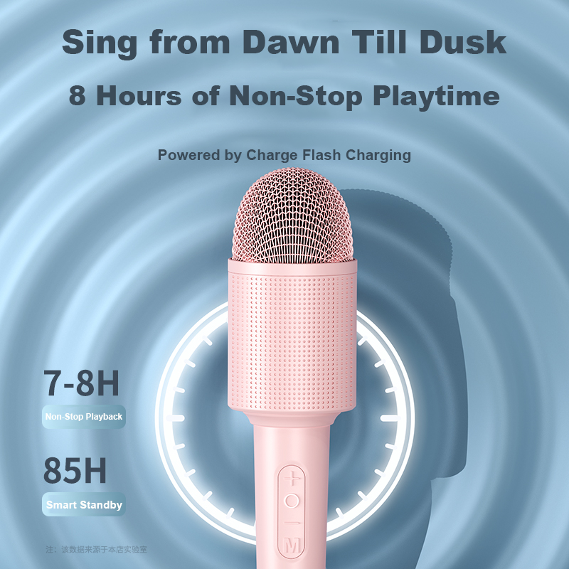 New Products  Portable Mic Sound Noise Reduction Handheld Microphone BT Wireless Karaoke Speaker for Singing Party