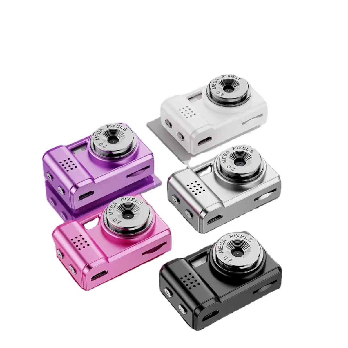 Keychain Mini Camera,Can take photos and record videos, Tiny Camera,Retro small digital camera recorder , portable travel thumb camera for life recording, suitable for going out,Vlog recording,Kid camera