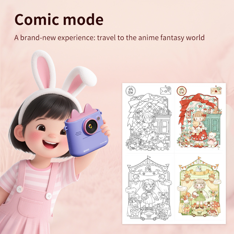 Cartoon Children's Camera  Compact Camera  Children's Digital Camera  Digital Camera Dual Lens Primary School Cute Creative Gifts for Boys and Girls  Children's gifts birthday gifts