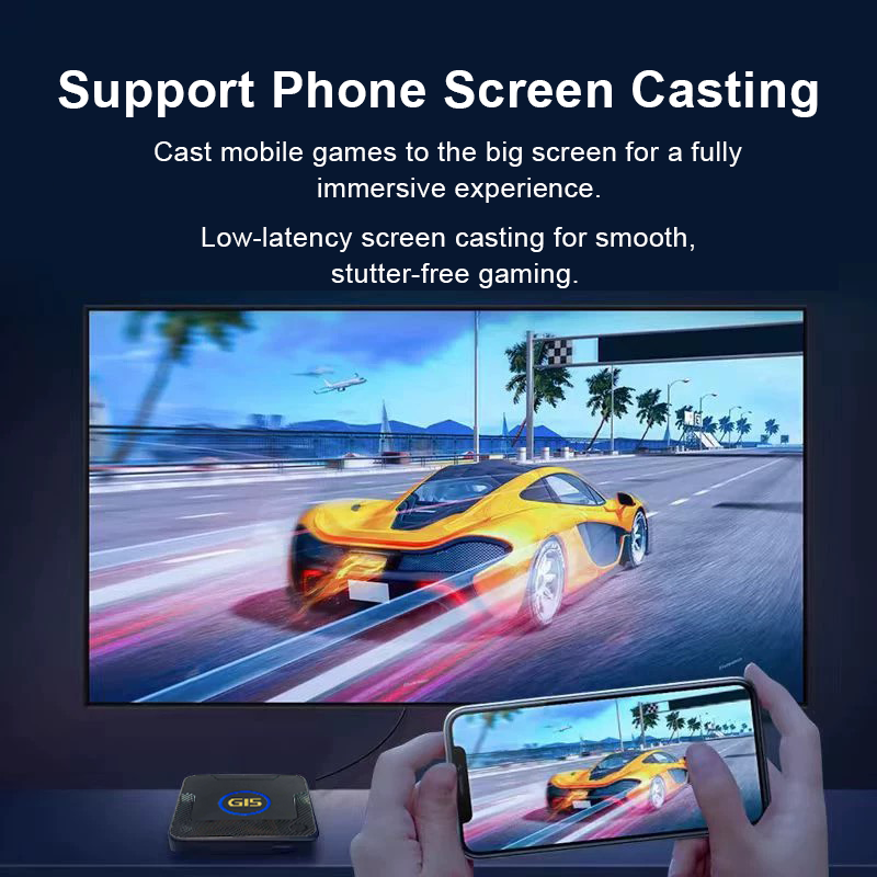 8K Ultra HD Gaming TV Box ,Home Gaming Device ,Support Phone Screen Casting