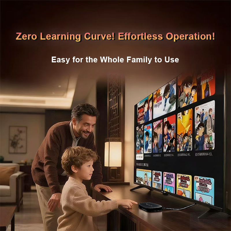 New Android 14 Smart TV Box 8K UHD WiFi Media Player