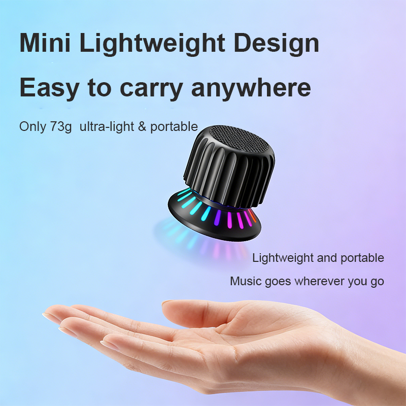 MIni Magnetic Twist  Bluetooth Speaker Portable Heavy Subwoofer Outdoor Bluetooth Small Speaker with RGB light.