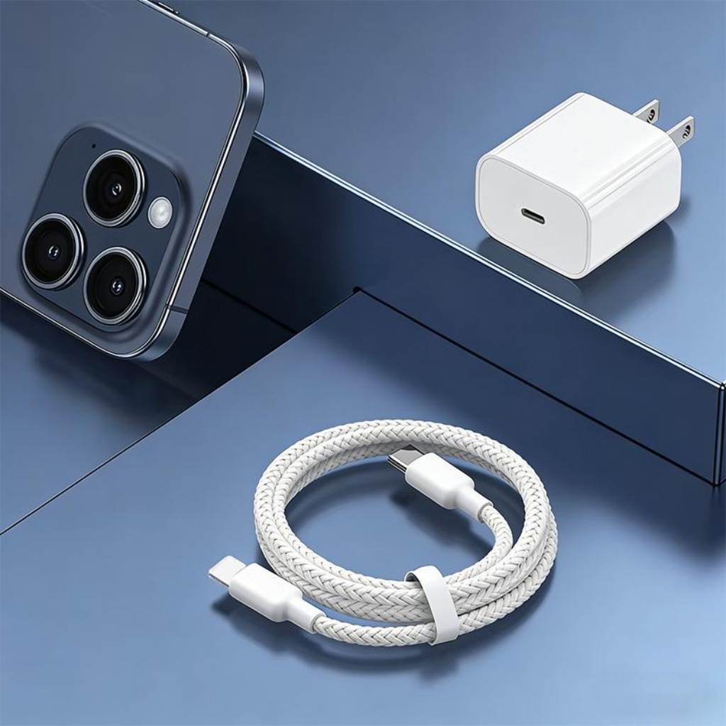 Durable Charger & Cable Set，22.5W Fast Charging Kit，Works for  8 to 17 series.