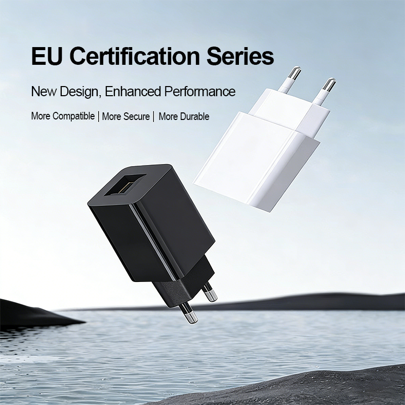 EU standard 5V 2A charger with USB port, compatible with multiple devices
