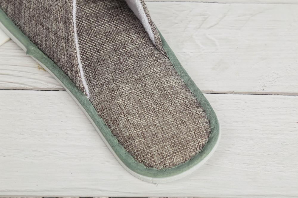 Linen fabric Hotel disposable slippers Linen fabric Hotel disposable slippers