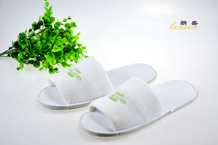 Towel Cotton Open Toe Disposable Slippers Towel Cotton Open Toe Disposable Slippers