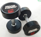 7Hammer round headed rubber coated dumbbell