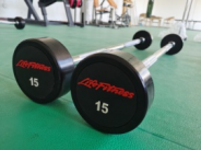 12Lifefitness adhesive fixed barbell (curved)