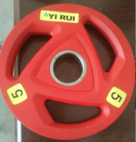 27Colorful PU barbell pieces