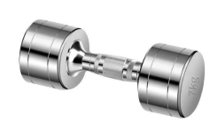 31Electroplated dumbbells