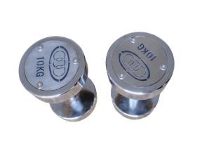 32Electroplated dumbbells