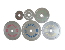 33Electroplated barbell plates