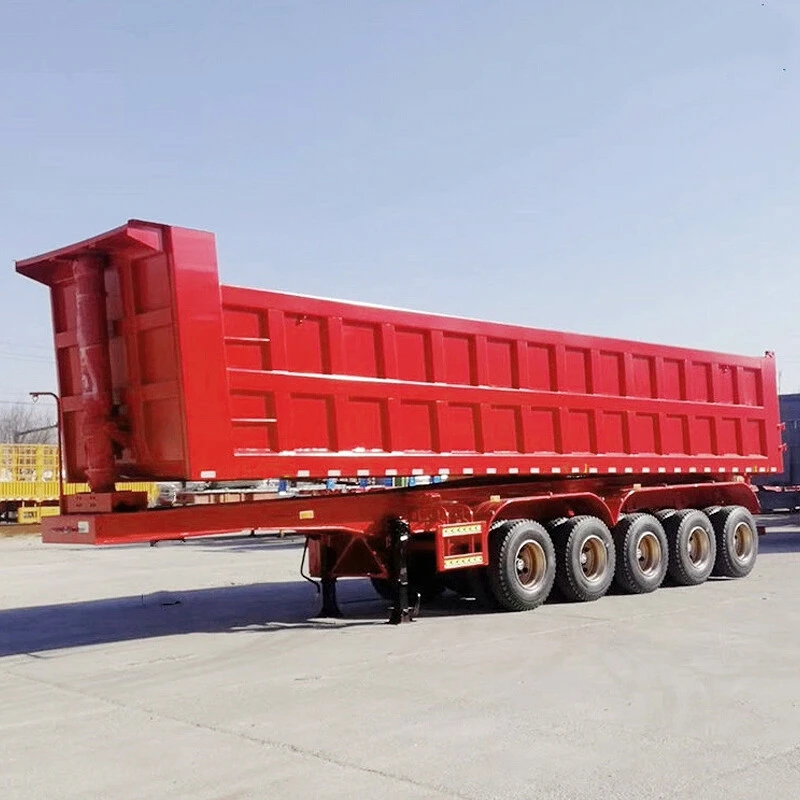 5 Axles 70 Tons End Dump Semi Trailer