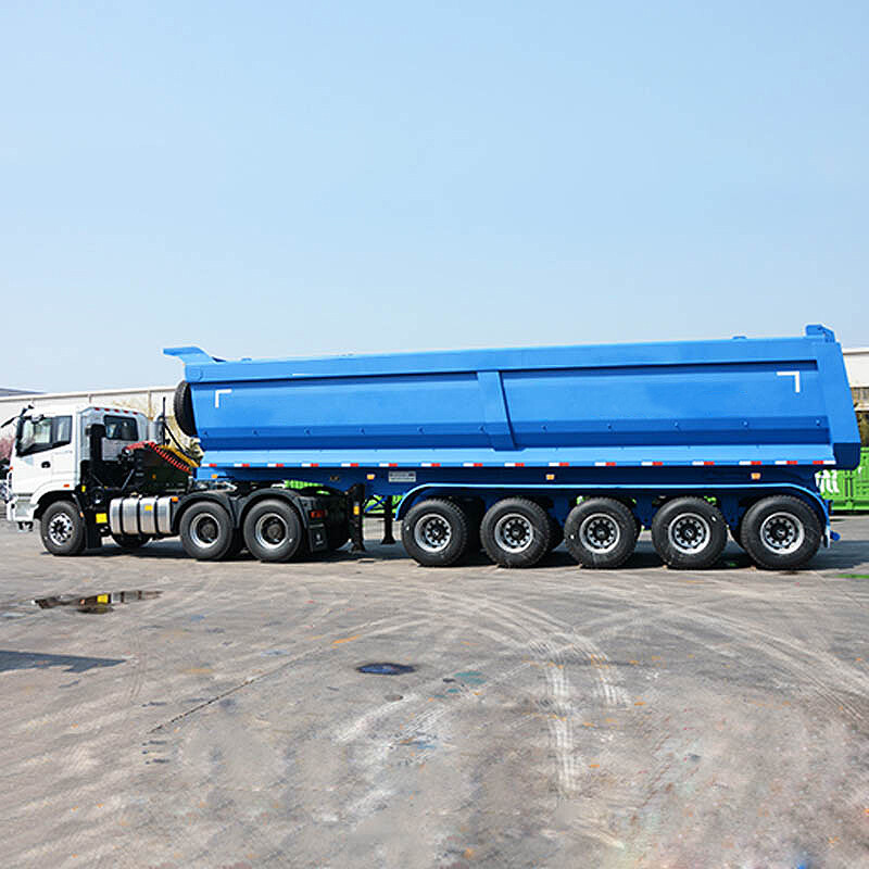 5 Axles 70 Tons End Dump Semi Trailer