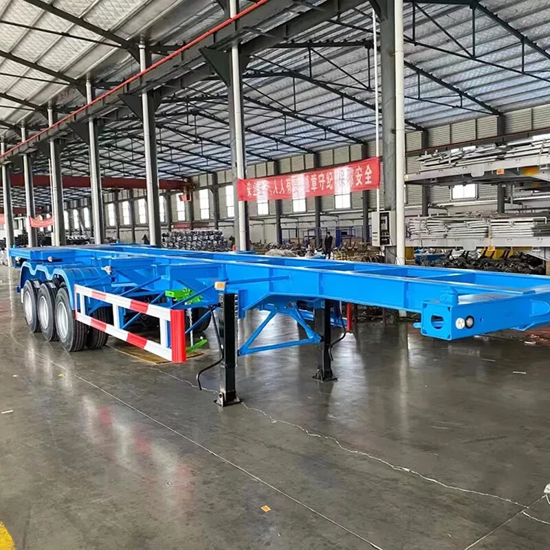 3 Axles 40 Feet Container Skeleton Semi Trailer