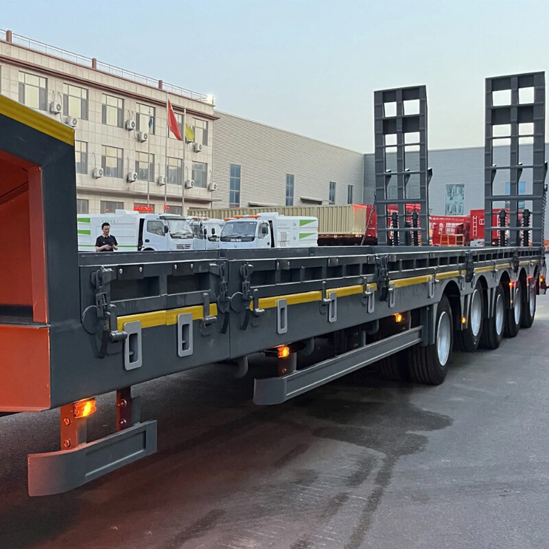 5 Axle 100 Ton Drop Deck Trailer For Heavy Transportation