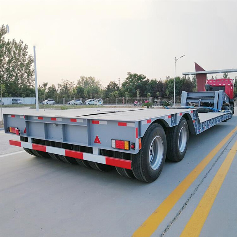 2 Line 2 Axle 40 Ton Low Bed Truck Trailer vehicle