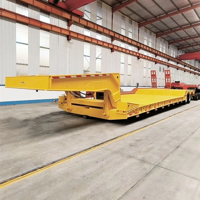 2 Line 2 Axle 40 Ton Low Bed Truck Trailer vehicle