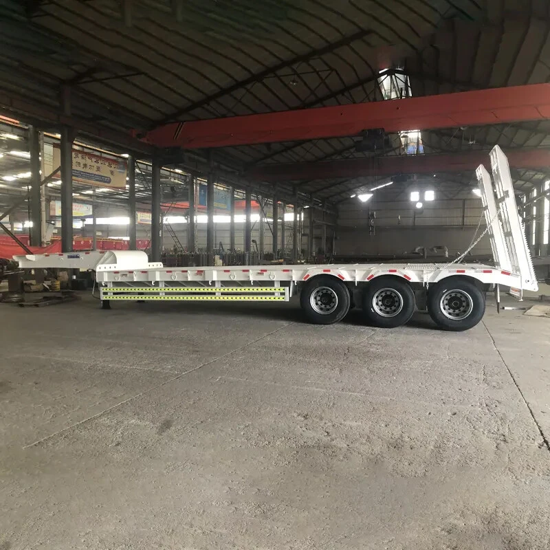 3 Axles Detachable Gooseneck Low Bed Semi Trailer