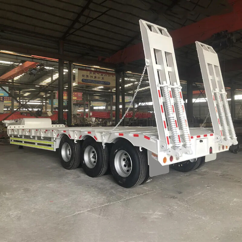 3 Axles Detachable Gooseneck Low Bed Semi Trailer