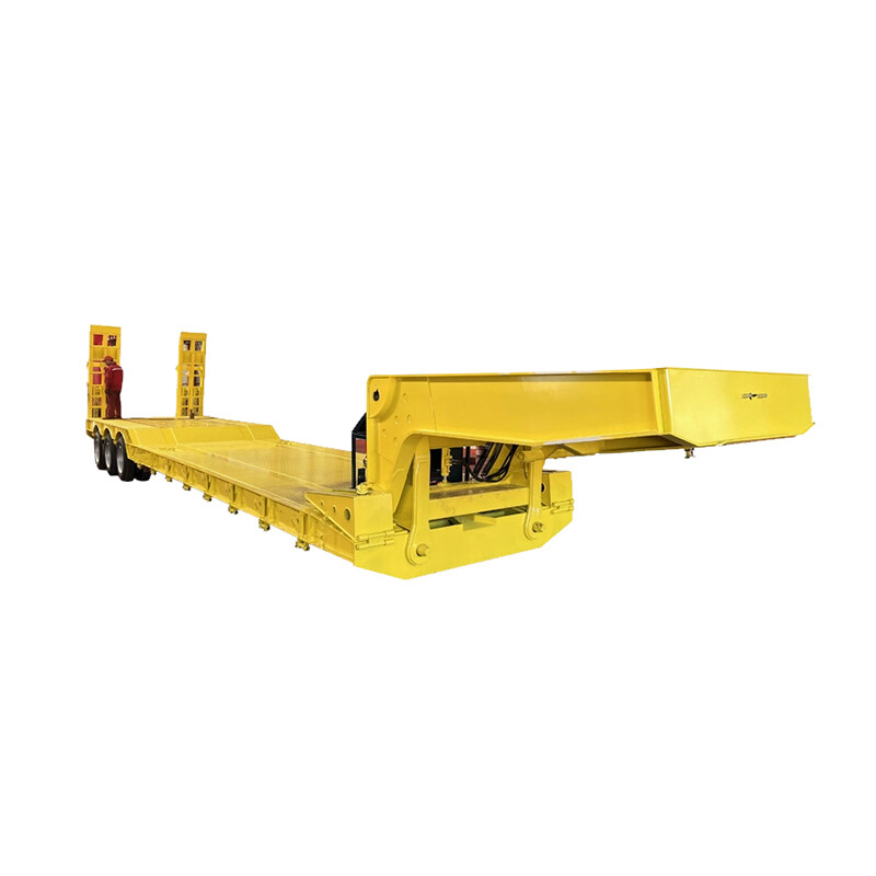 120T Detachable Gooseneck Front Loader Semi Trailer