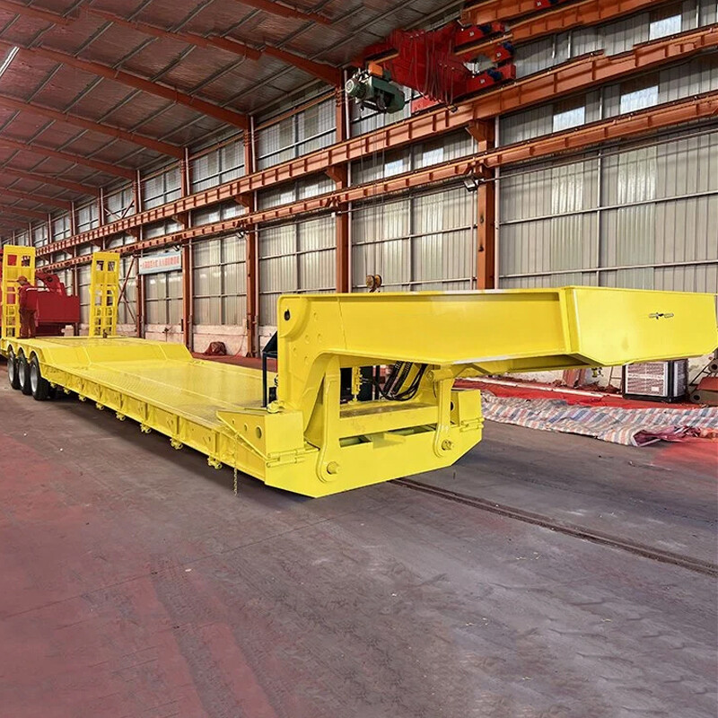 120T Detachable Gooseneck Front Loader Semi Trailer