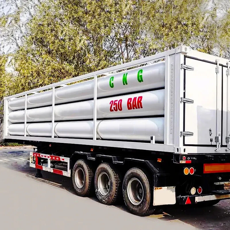 CNG H2 Tubes Container Semi Trailer