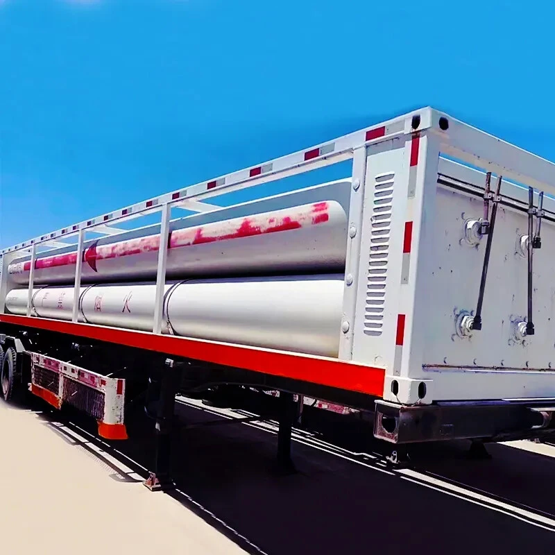 CNG H2 Tubes Container Semi Trailer