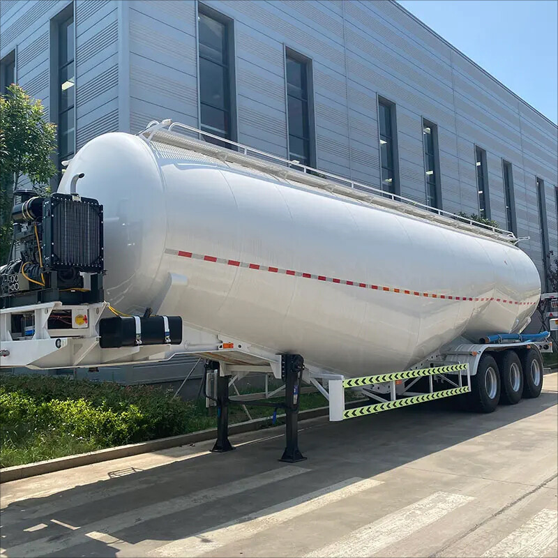Bulk cement tank semi trailer
