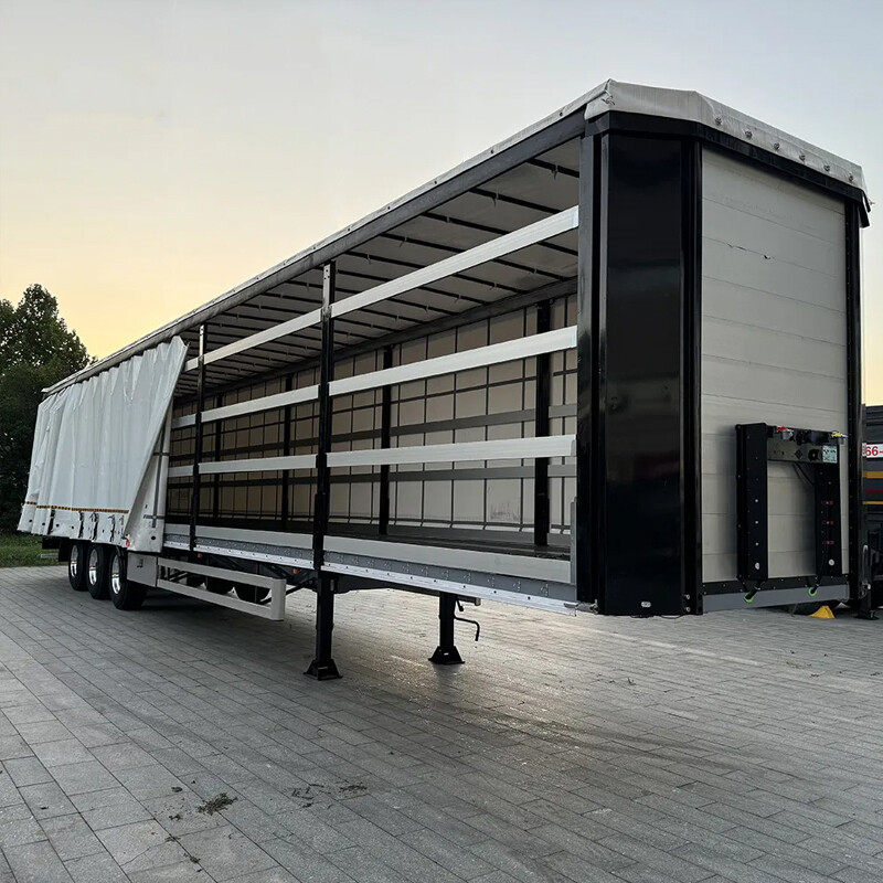 50 Ton 3 Axle Curtain Side Semi Trailer For Sale