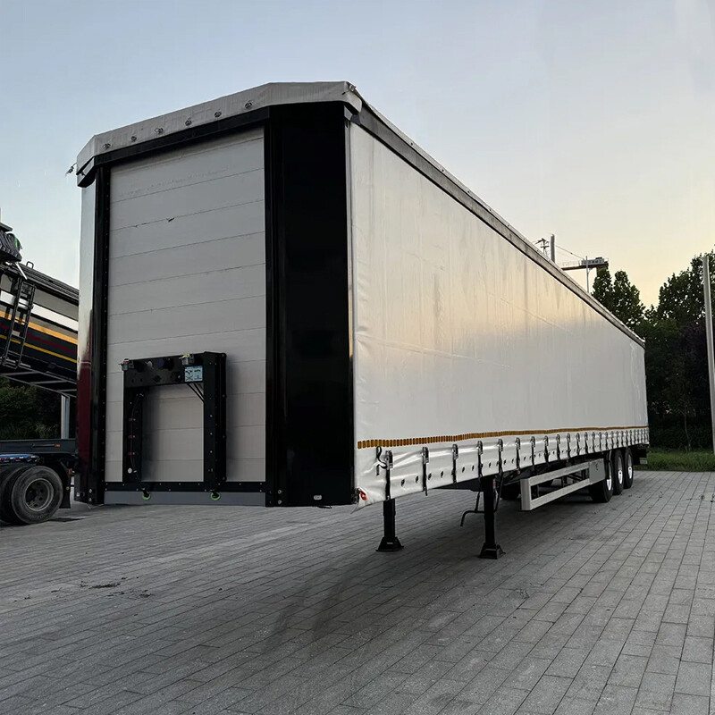 50 Ton 3 Axle Curtain Side Semi Trailer For Sale
