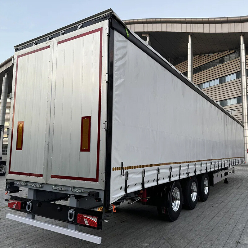 50 Ton 3 Axle Curtain Side Semi Trailer For Sale