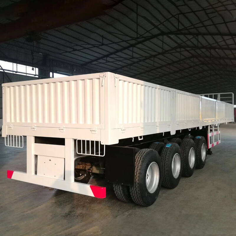 4 Axles Drop Side Trailer