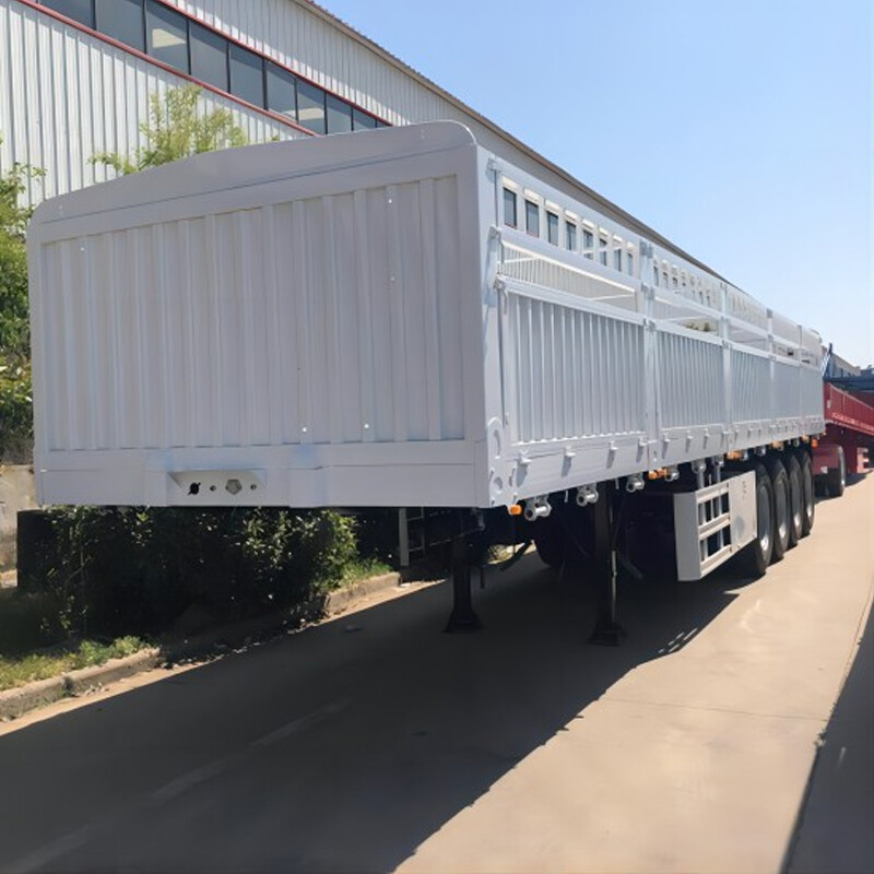 4 Axles Drop Side Trailer