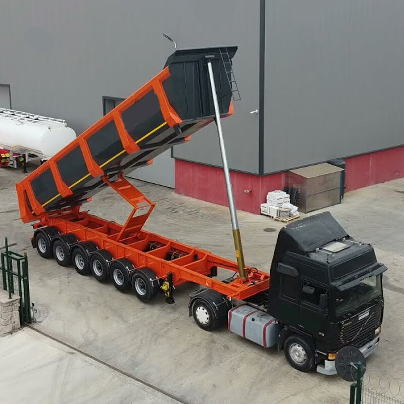 6 Axles 45 CBM Tipper Semi Trailer