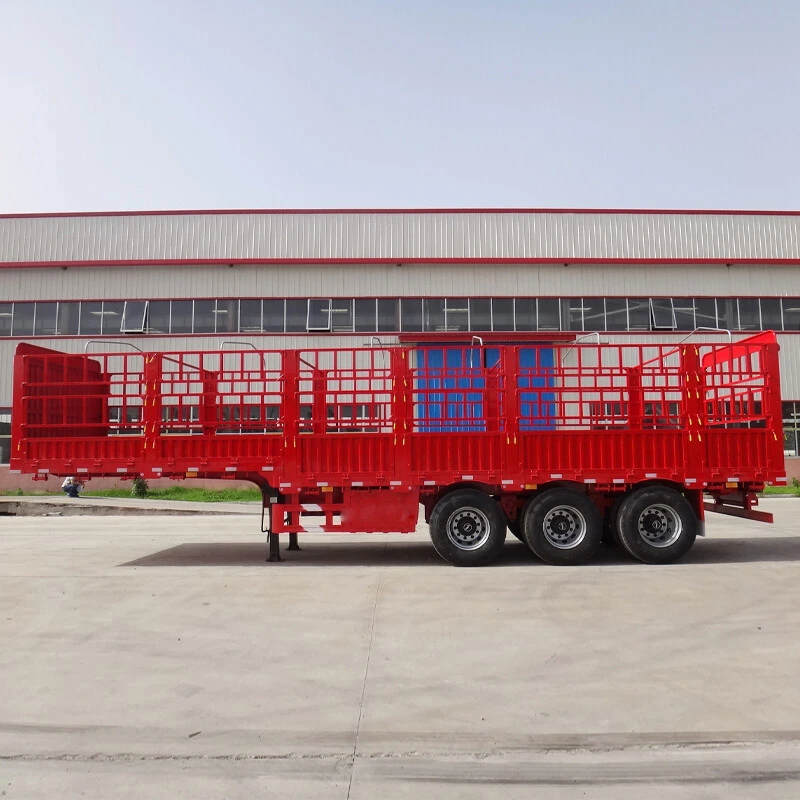 Livestock Fence Cargo Trailers Transport Cattle Side Wall Fence Trailer
