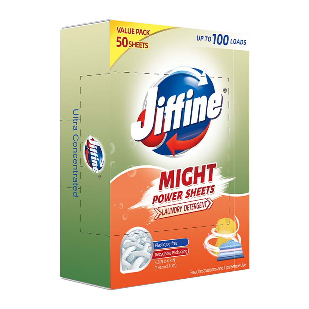 JIFFINE Might Sheets Laundry Detergent