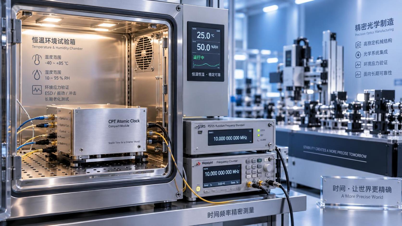 CPT Atomic Clock Qualification Tests for Stability, Aging, and Environmental Stress CPT Atomic Clock Qualification Tests for Stability, Aging, and Environmental Stress