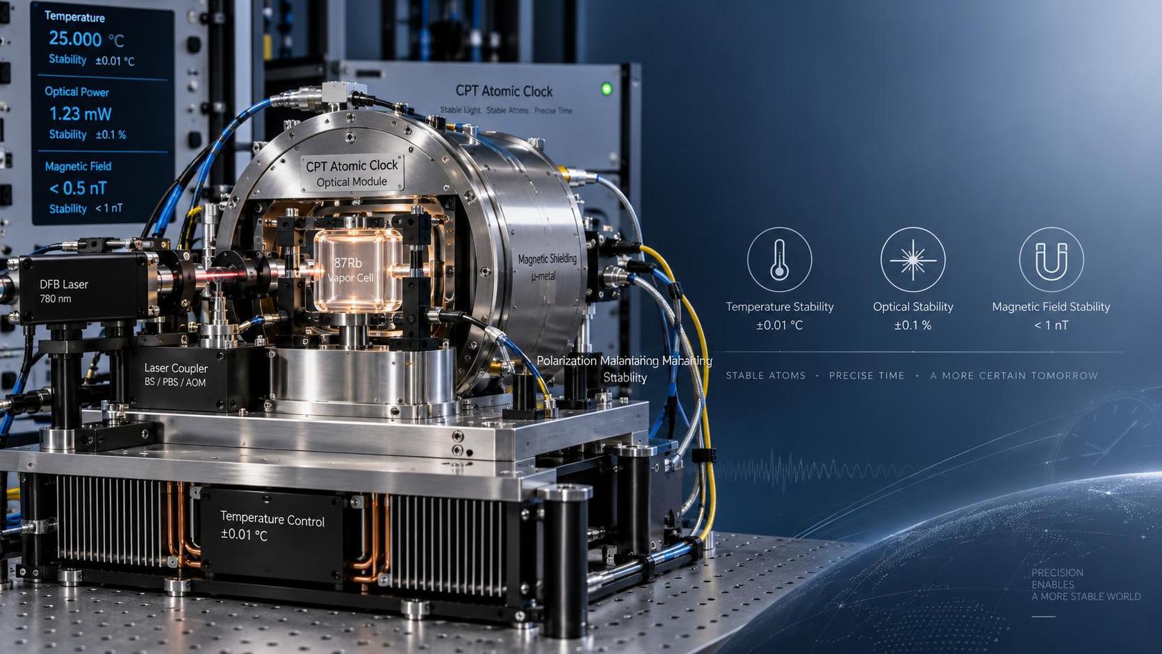 CPT Atomic Clock Drift: Diagnosing Temperature, Light, and Magnetic Field Effects CPT Atomic Clock Drift: Diagnosing Temperature, Light, and Magnetic Field Effects