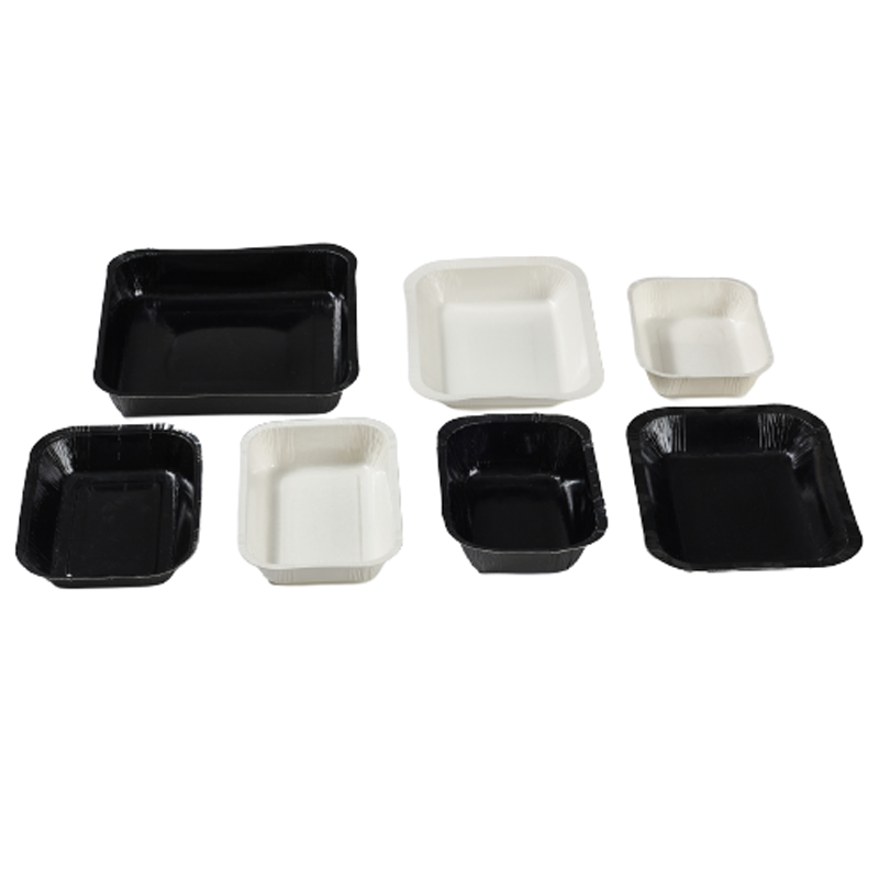 Oven-able paper food tray