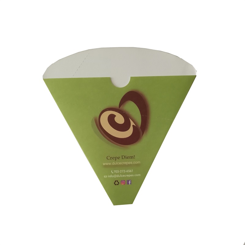 Paper cone package for crepe
