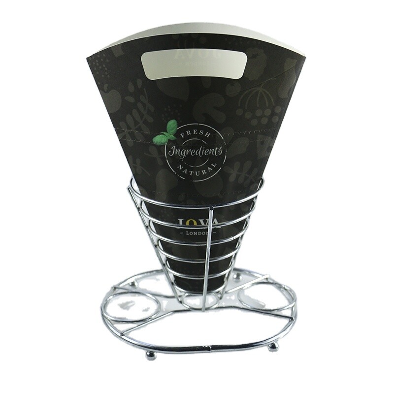 Paper cone package for crepe