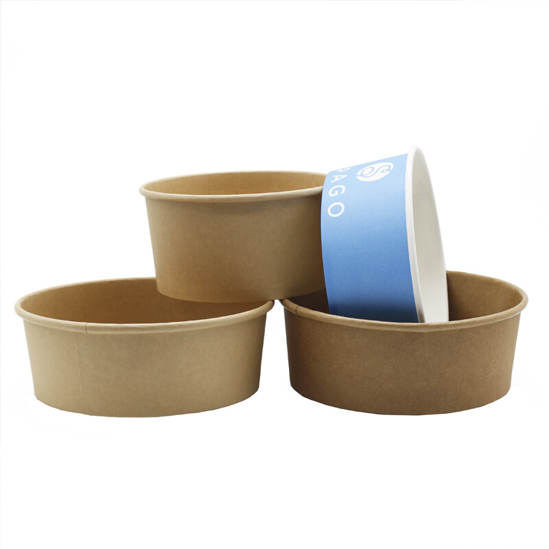 Paper salad bowl