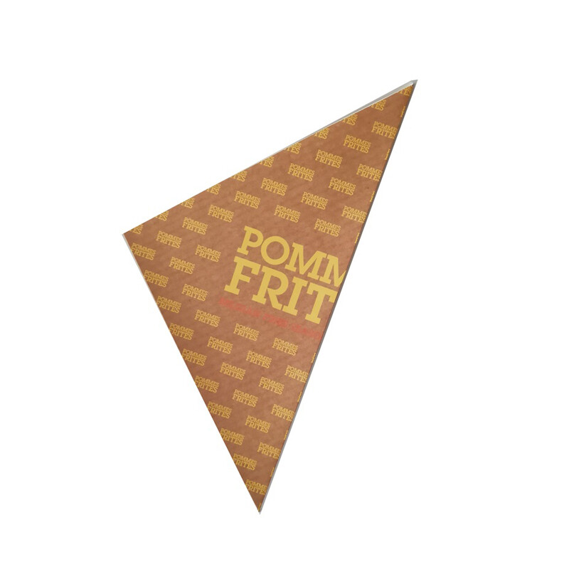 D type paper cone package for french fries