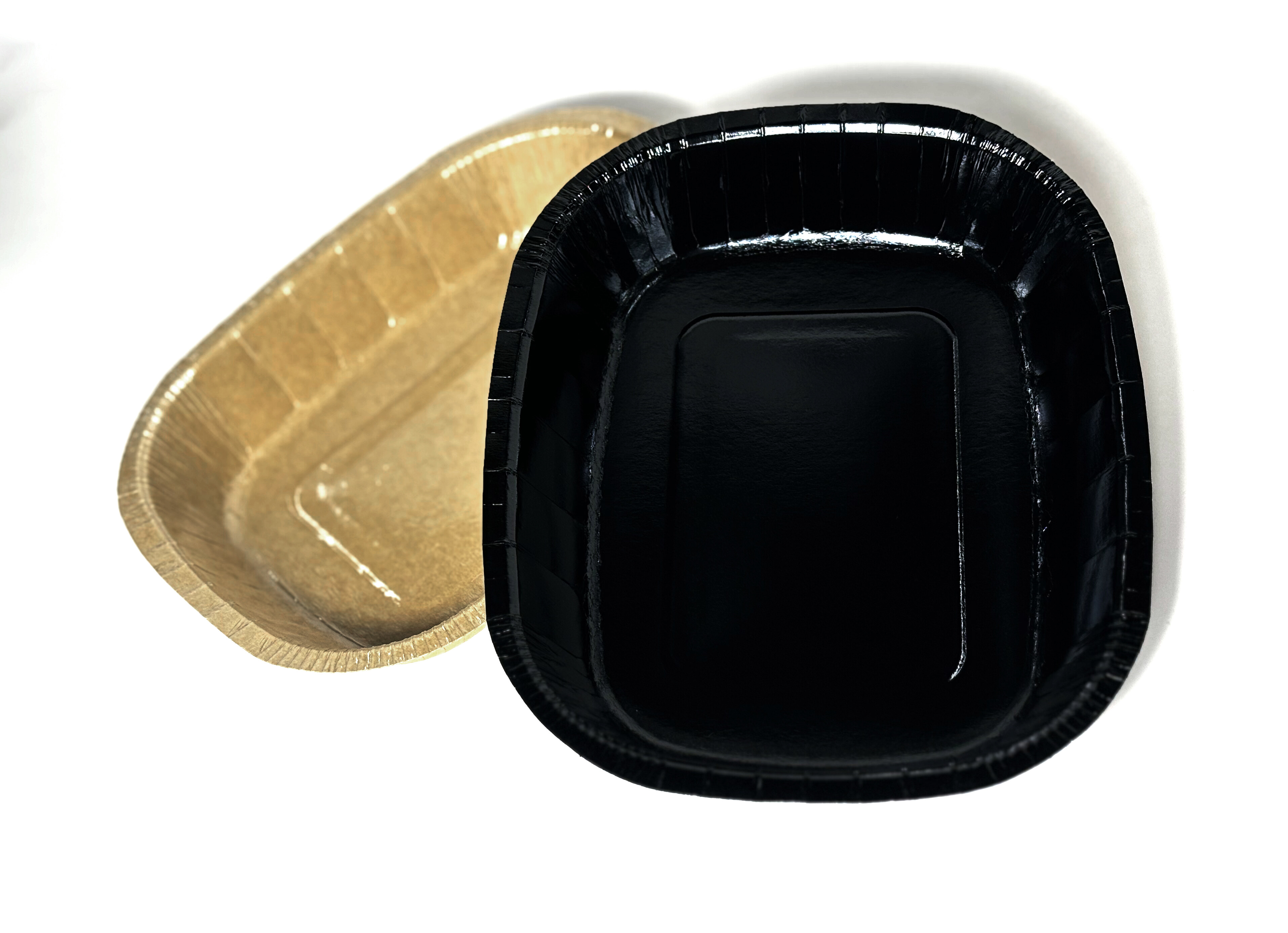 Oven-able paper food tray