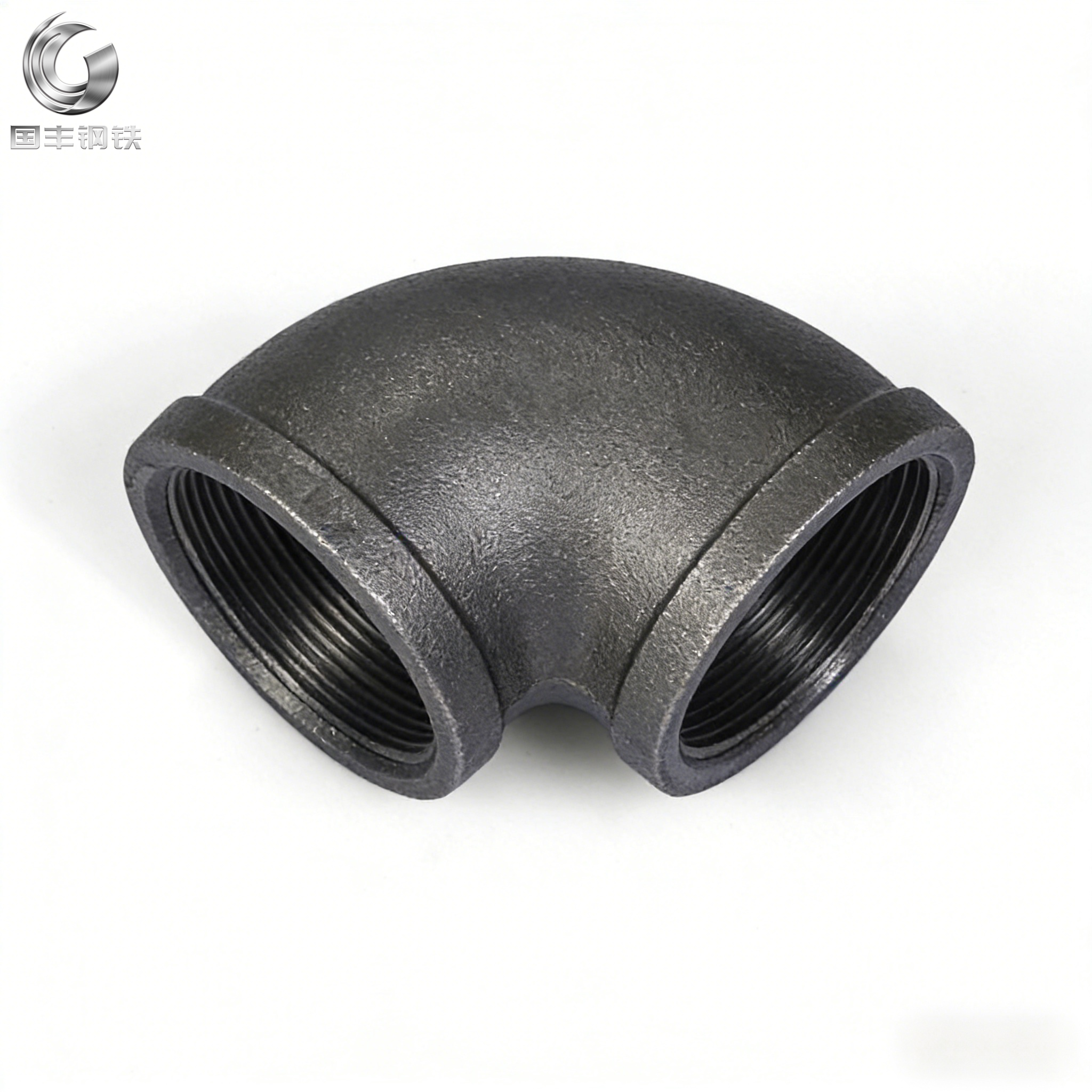 Black 90° pipe elbow