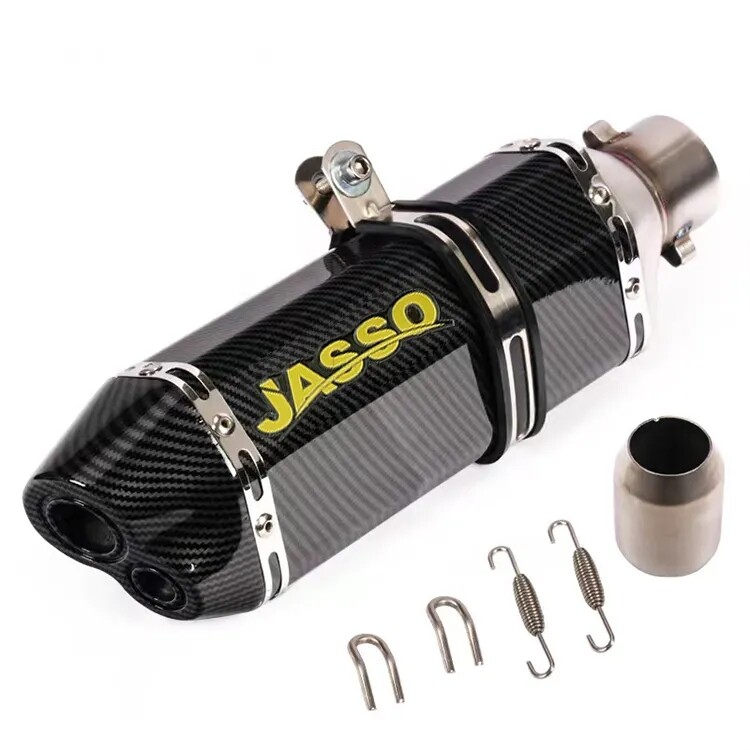 E01 Ninja 400 ZX6R CB400 Trk502 P01 36-51mm Aluminum Alloy Double Hole Hexagonal General Exhaust Pipe